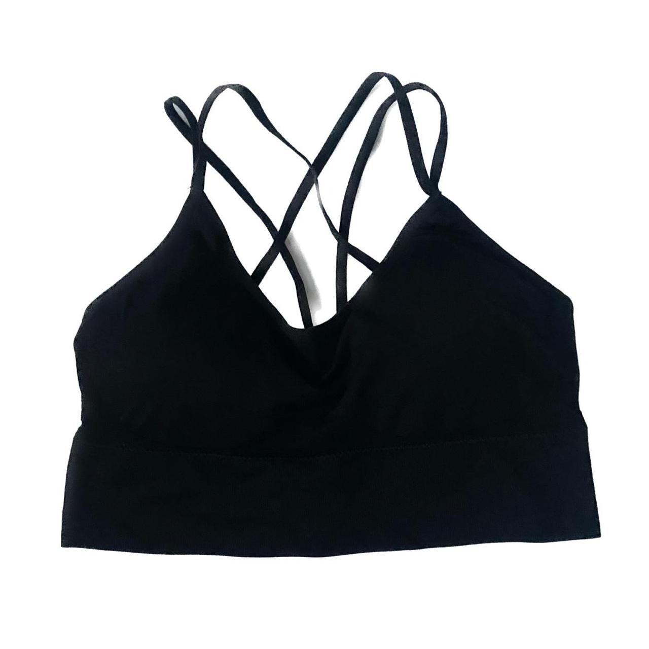 Black sports bra Size small - Depop