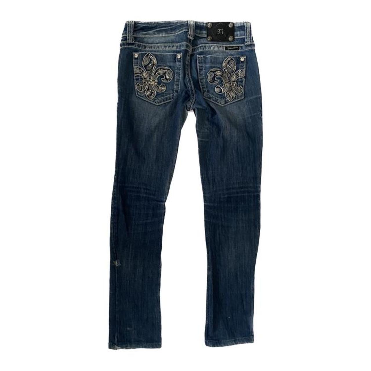 Miss Me Fleur De Lis Jeans - Size 27 Size:... - Depop