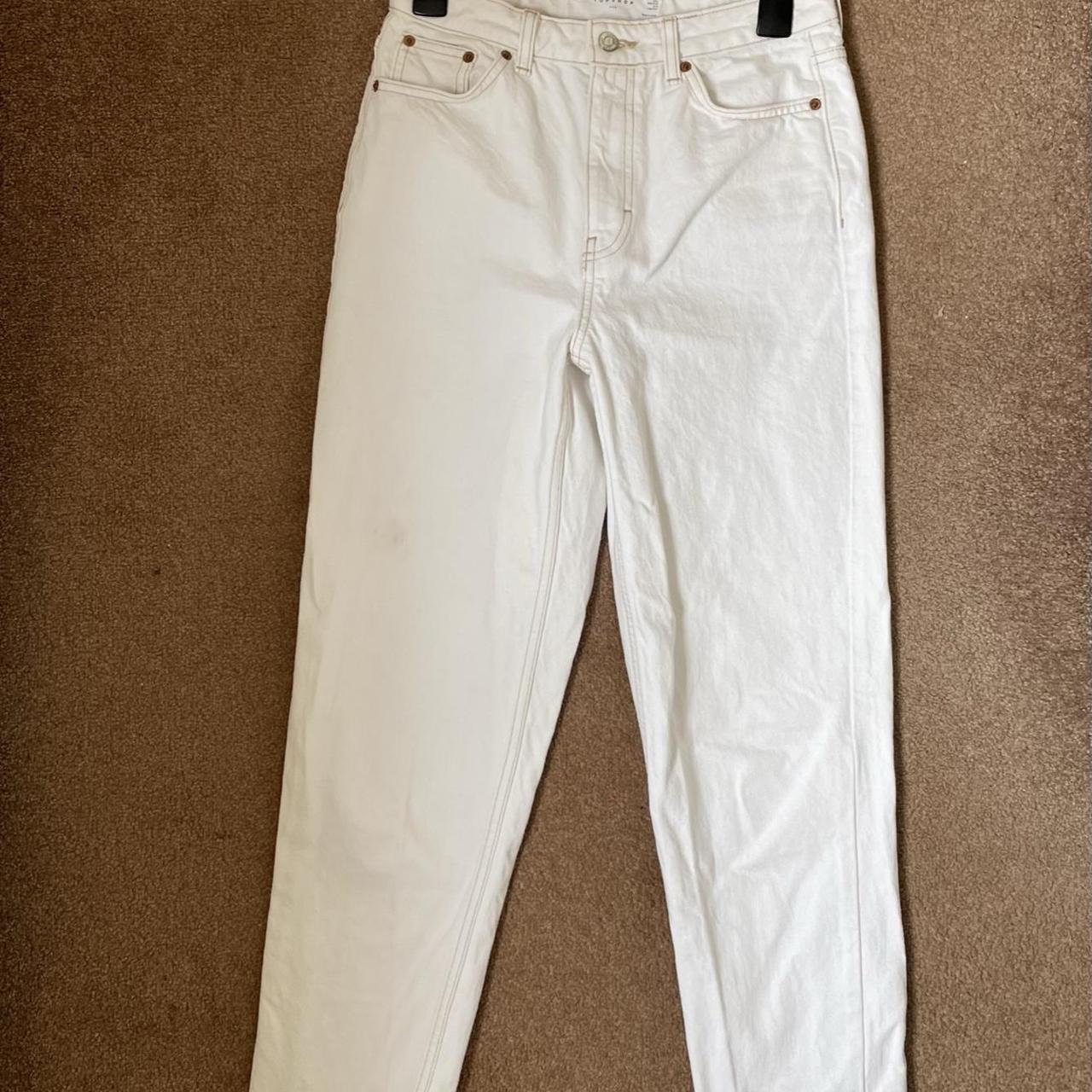 Topshop Pale Mom Jeans Tall White Mom Jeans From Topshop Waist