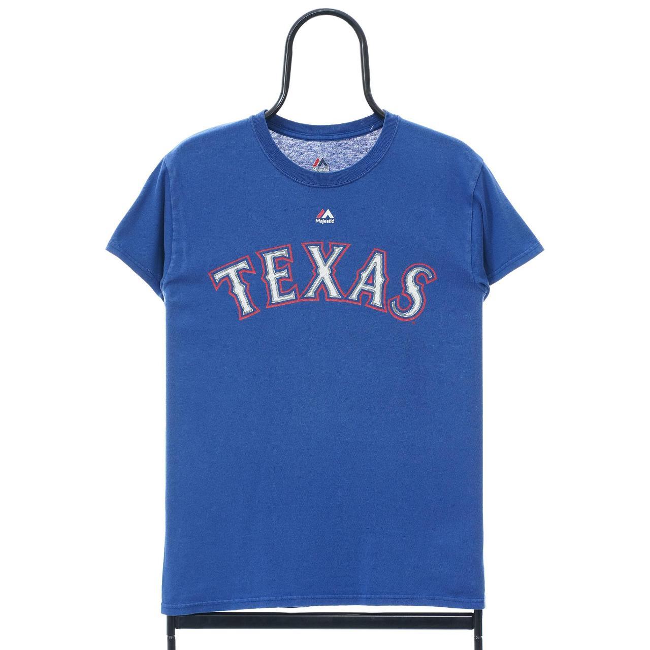 Majestic MLB Texas Rangers Beltre Blue Sports - Depop