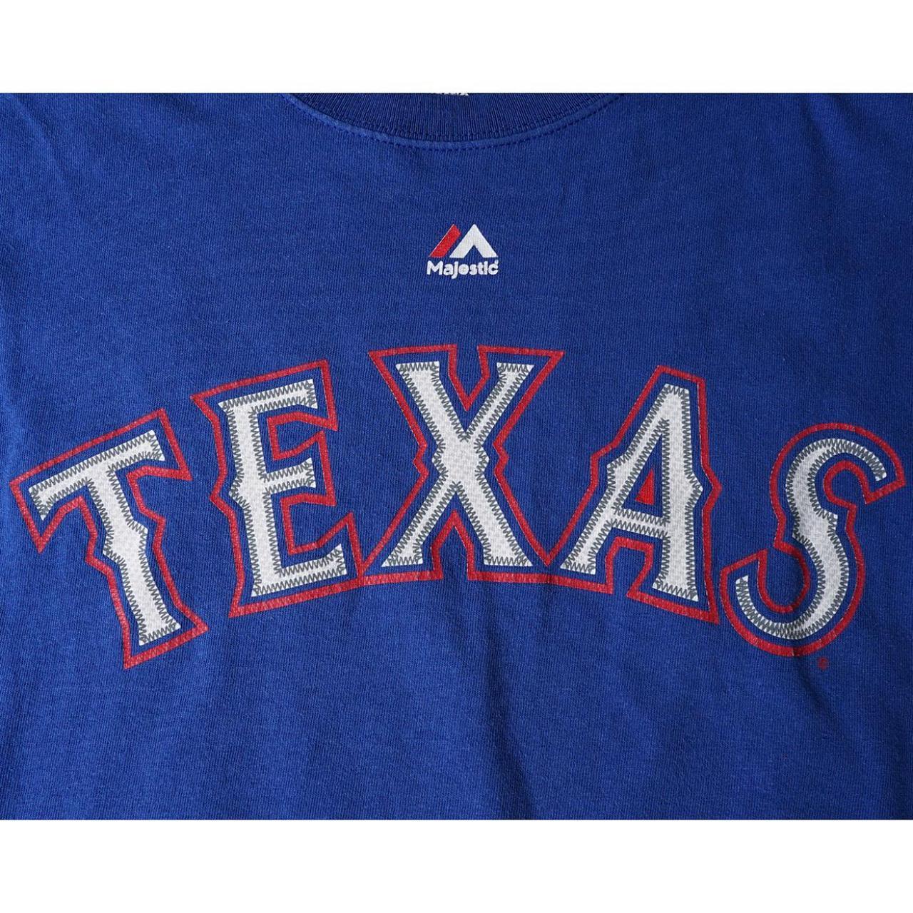 Majestic MLB Texas Rangers Beltre Blue Sports - Depop