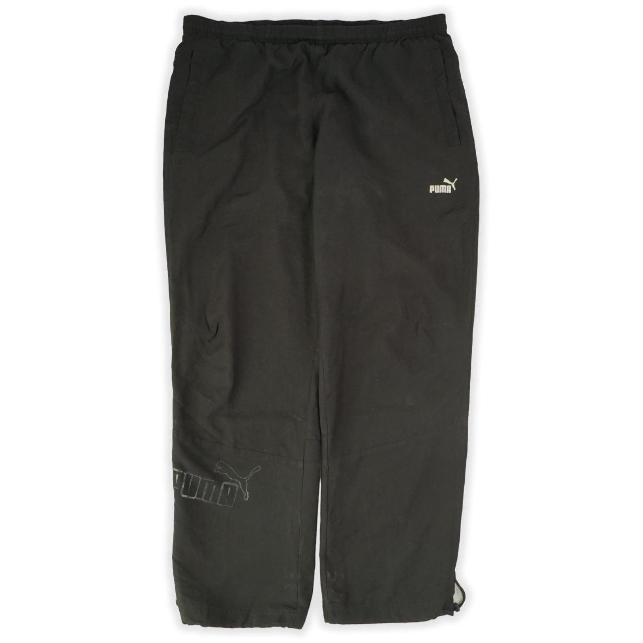 Puma black 2025 tracksuit bottoms