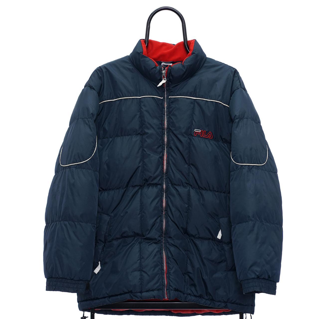 Fila navy puffer clearance jacket