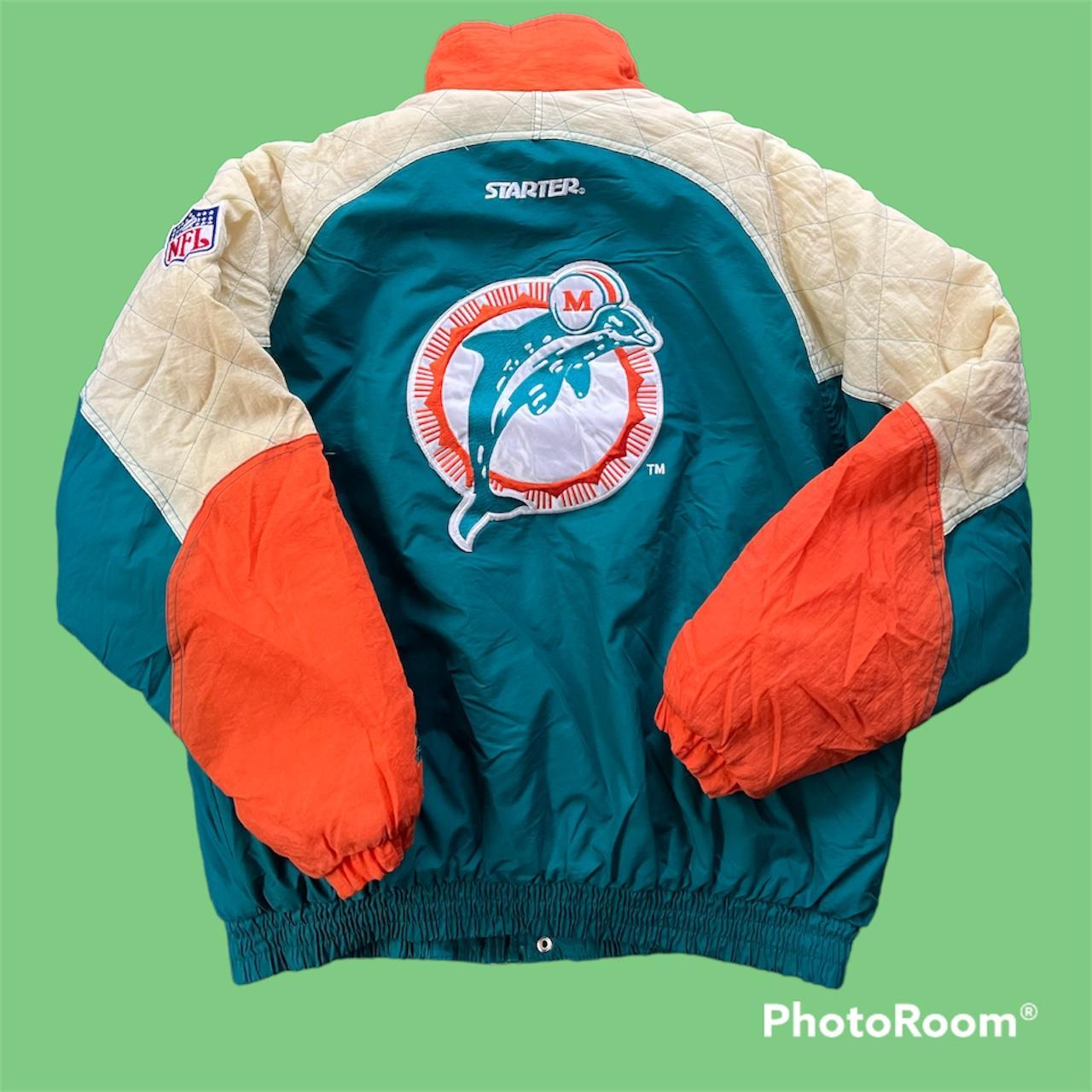 Miami Dolphins Jacket Starter Jacket NFL Jacket Hoodie Jacket 90s, Shop  Exile