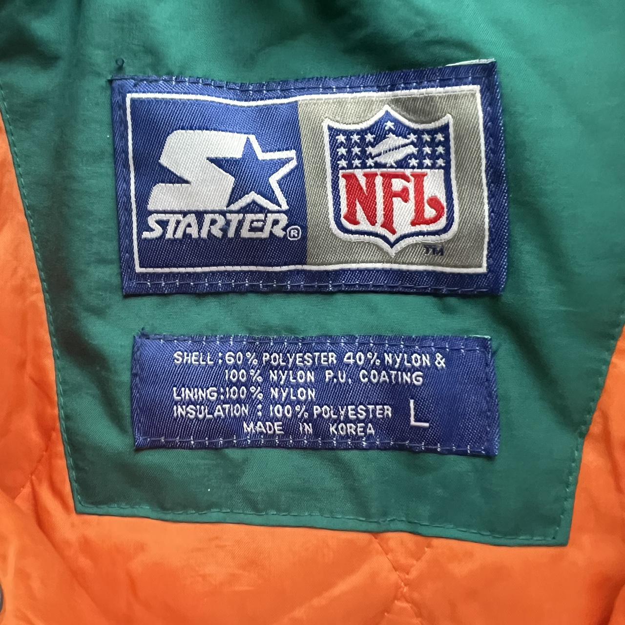 Vintage Starter Miami Dolphins Jacket Kids - Depop