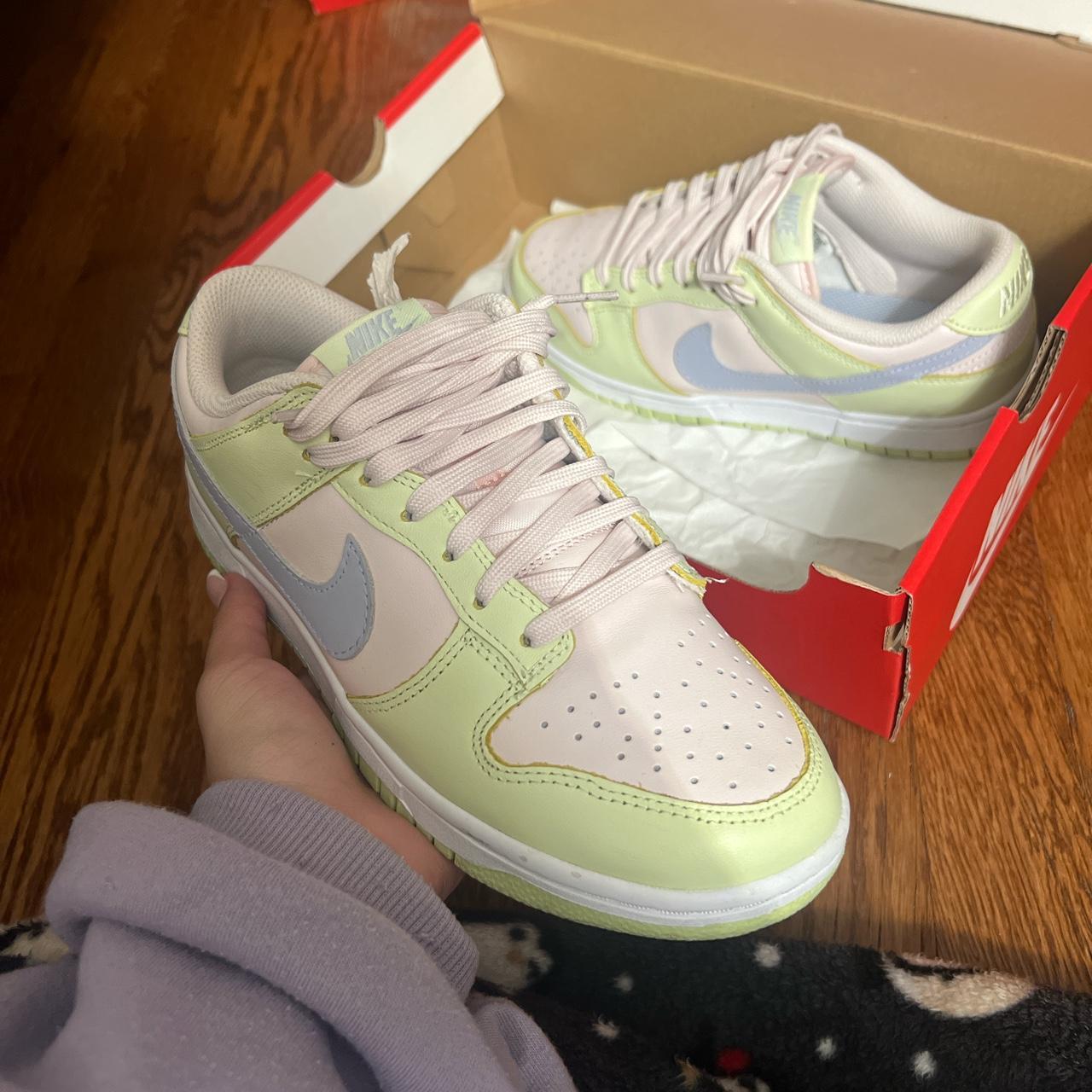 Pink Lime Green Dunk Soft Pink Dunk Low Lime Light Soft Pink/Ghost