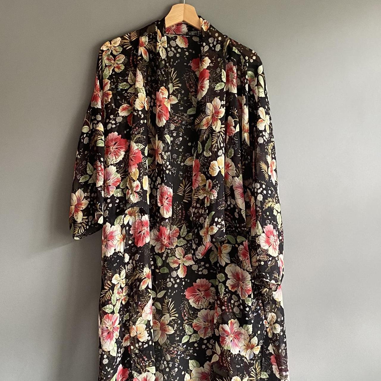 Robe #floralrobe #floral #robe #sheer - Depop