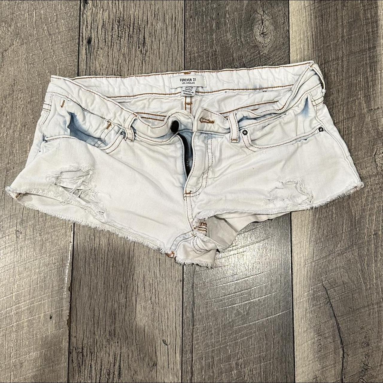 Forever21 Premium White Denim High Waist Shorts, 28 | eBay