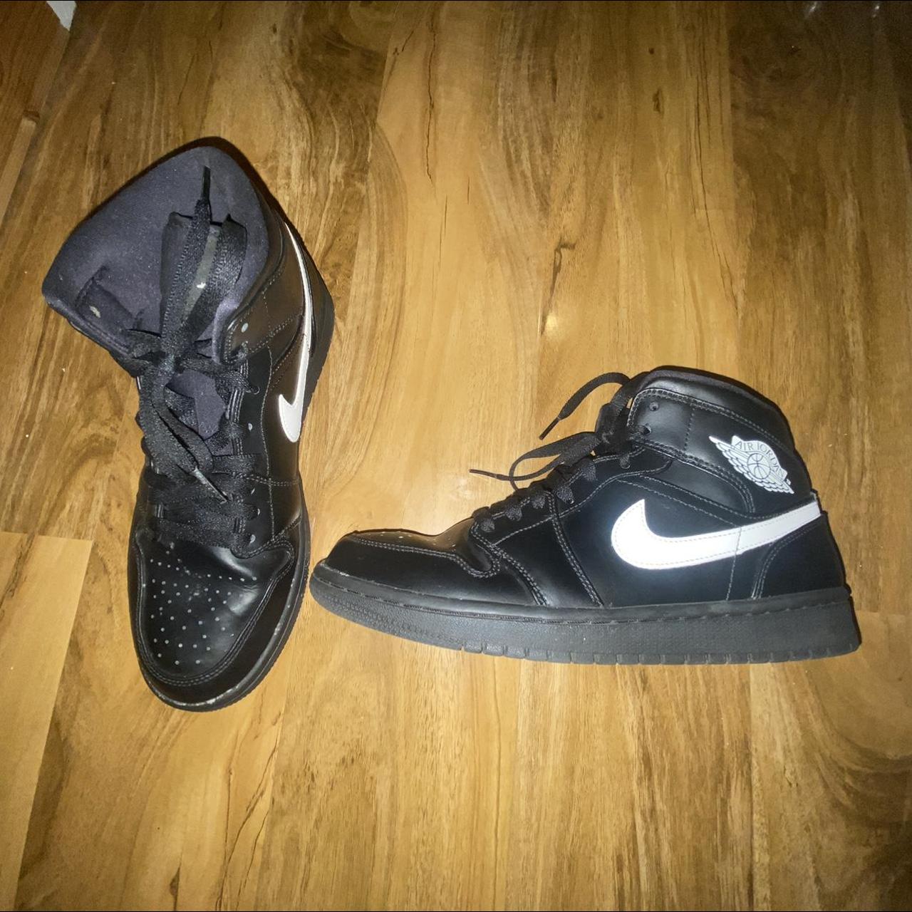 Air Jordan 1 Mid Black And White (Speckle) Bought In... - Depop