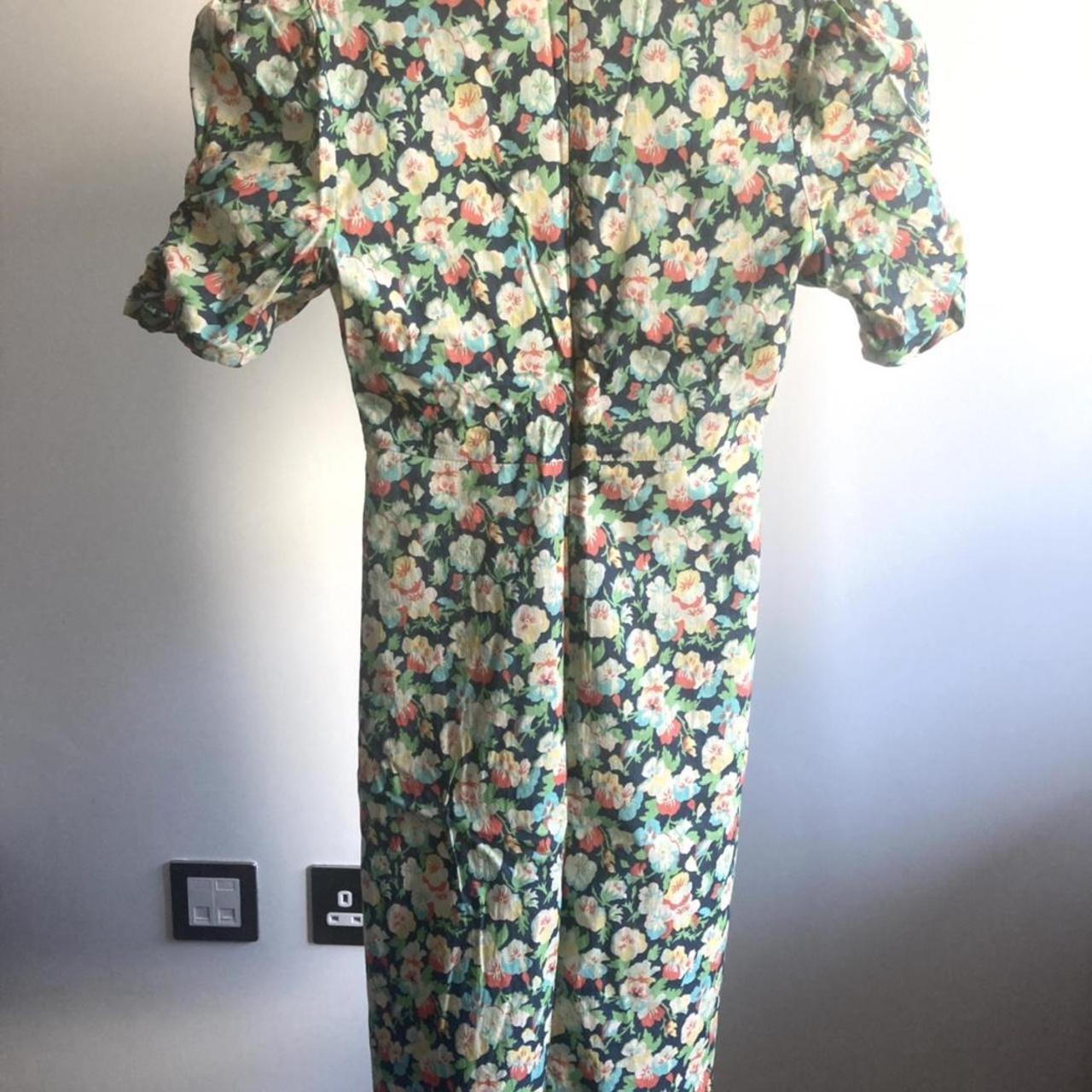 Kate Moss Topshop green floral ditsy print tea Depop