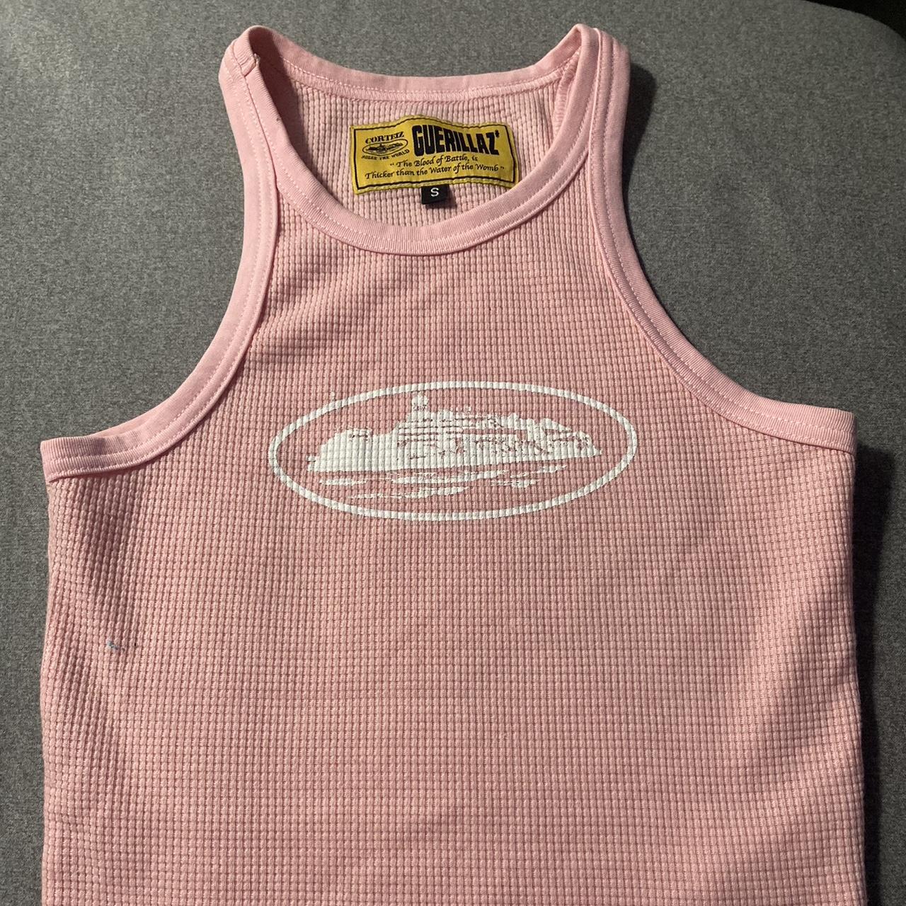 💗SOLD💗 corteiz tank top baby pink open to offers💗💘💕 Depop
