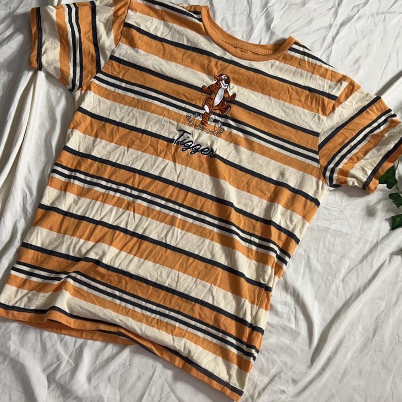 Tigger White Orange Vintage Stripes Jersey