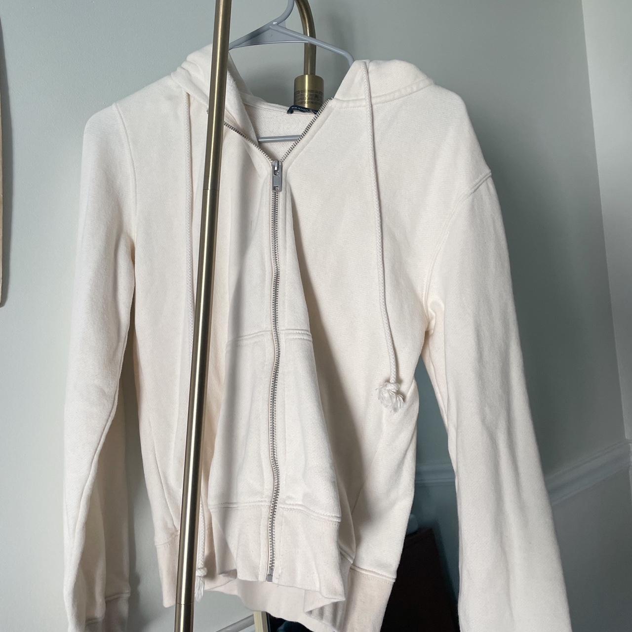 Brandy Melville Cream Jacket Never Worn 0 flaws Depop