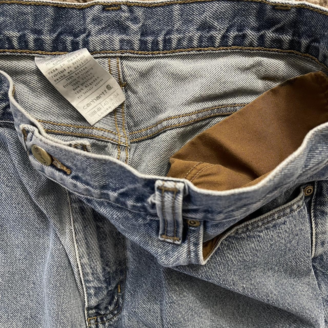 Carhartt WIP Men's Blue and Navy Jeans (3)