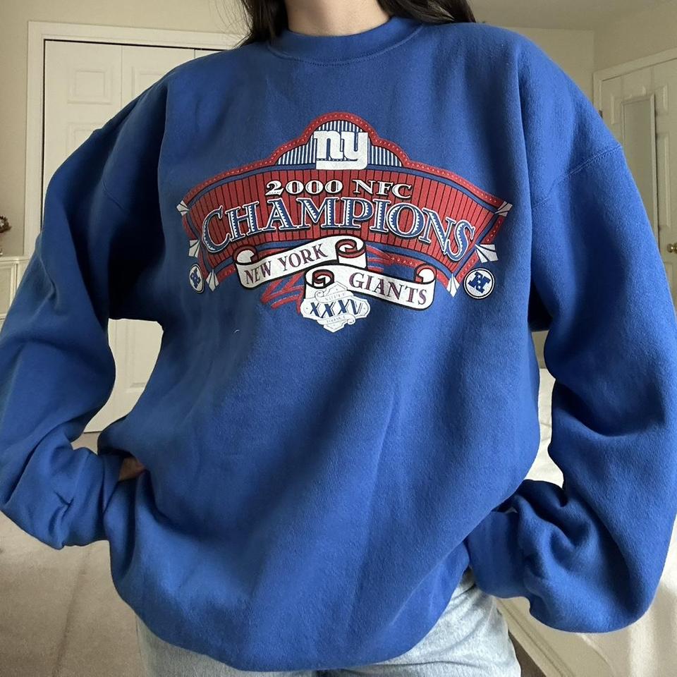 New York Giants Vintage Crewneck Size: Women's - Depop