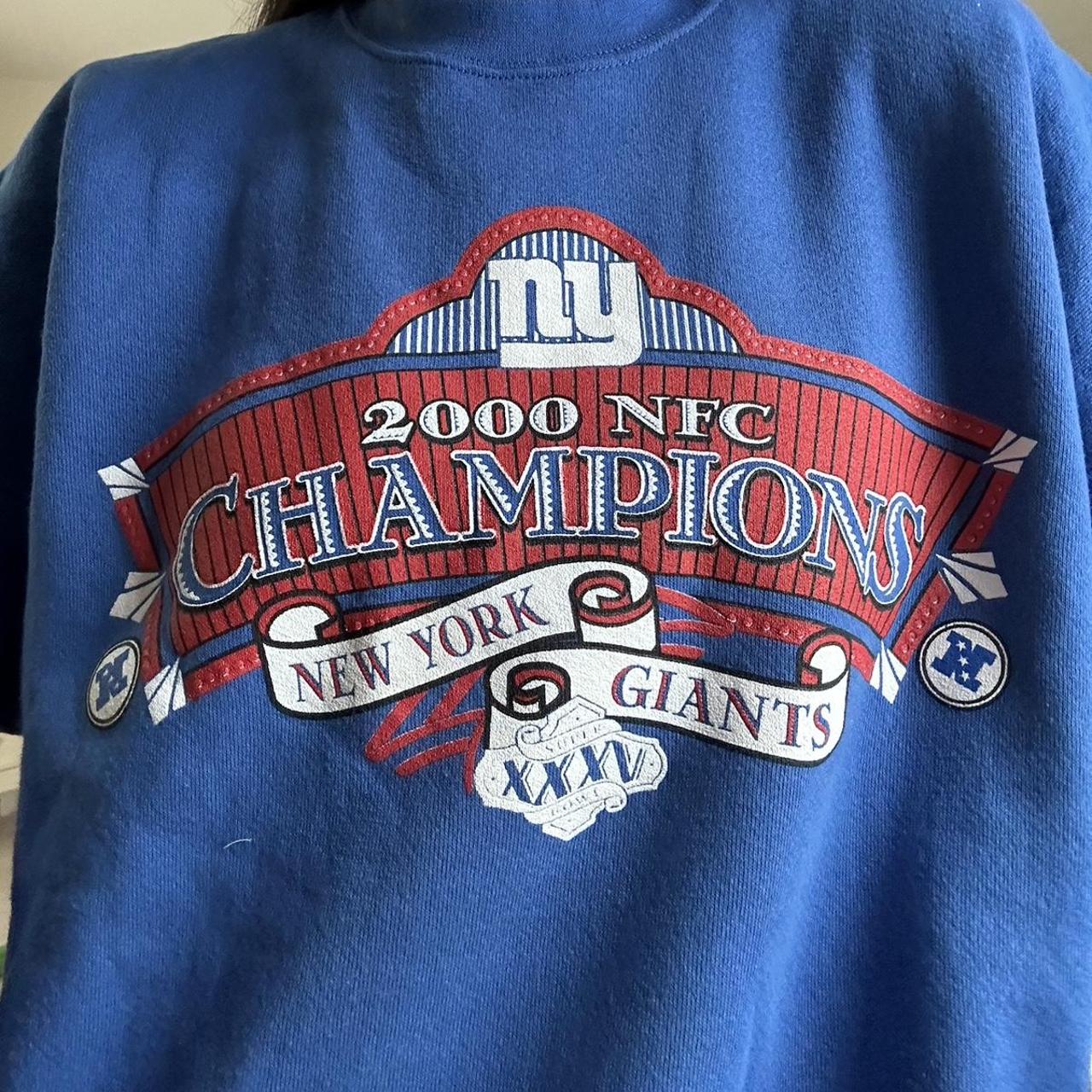 New York giants crew neck vintage Tultex tag mad - Depop