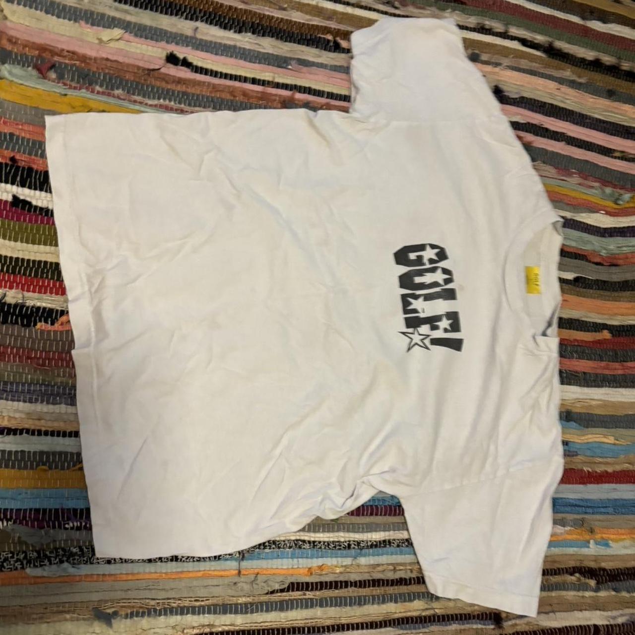 Rare Golf Wang white star tee. One minor stain... - Depop