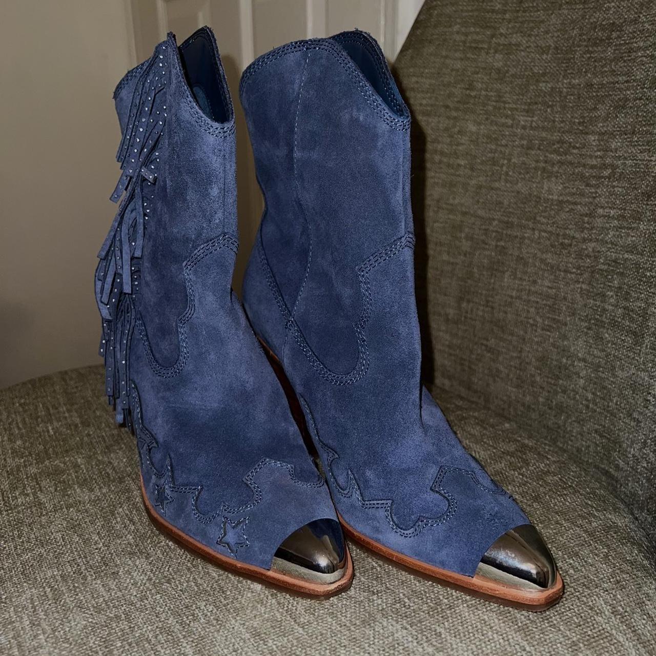 Aldo navy hot sale blue boots