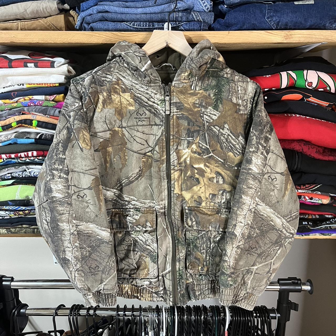 realtree camo jacket youth size L no flaws feel... - Depop