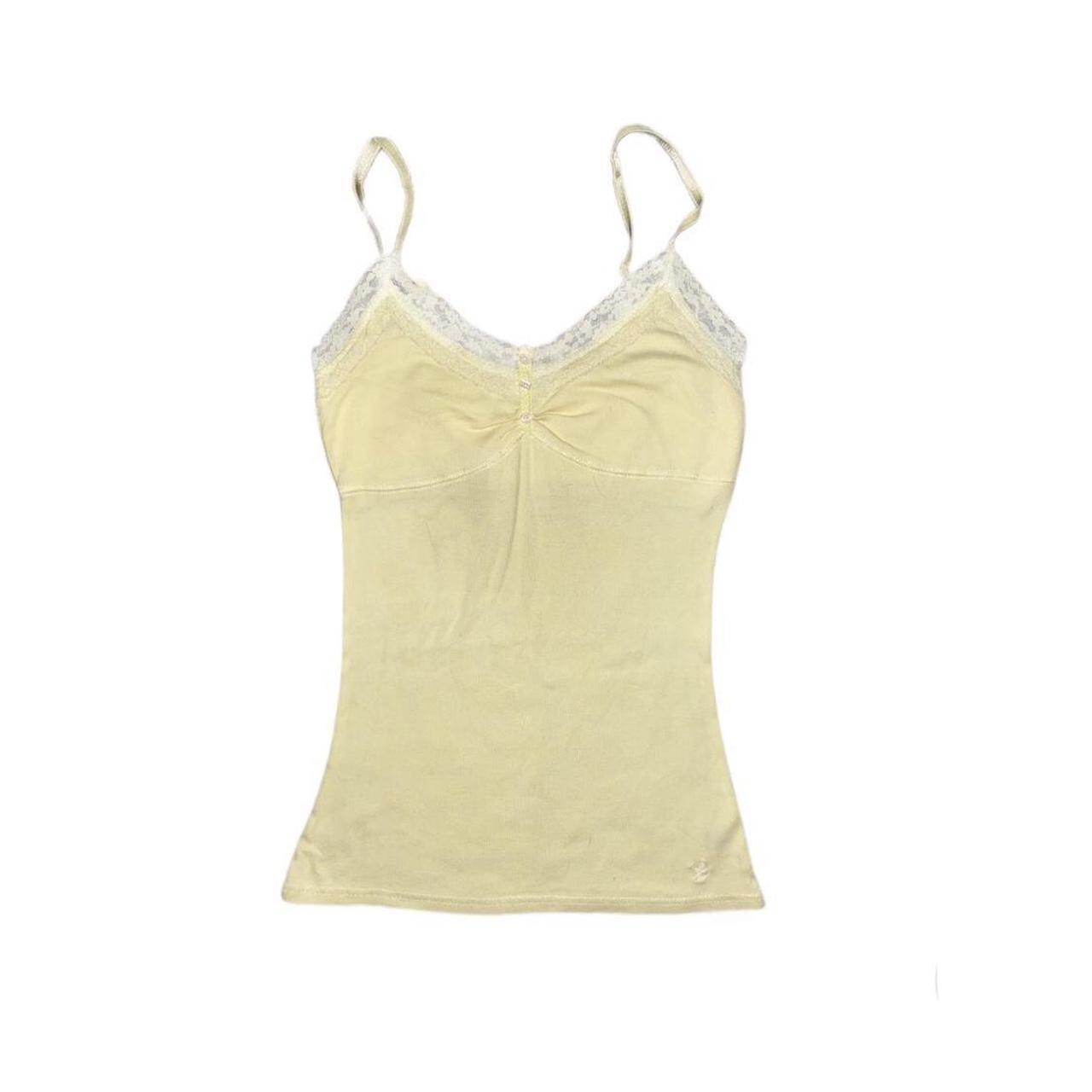 Aerie Women's Yellow Vest Depop