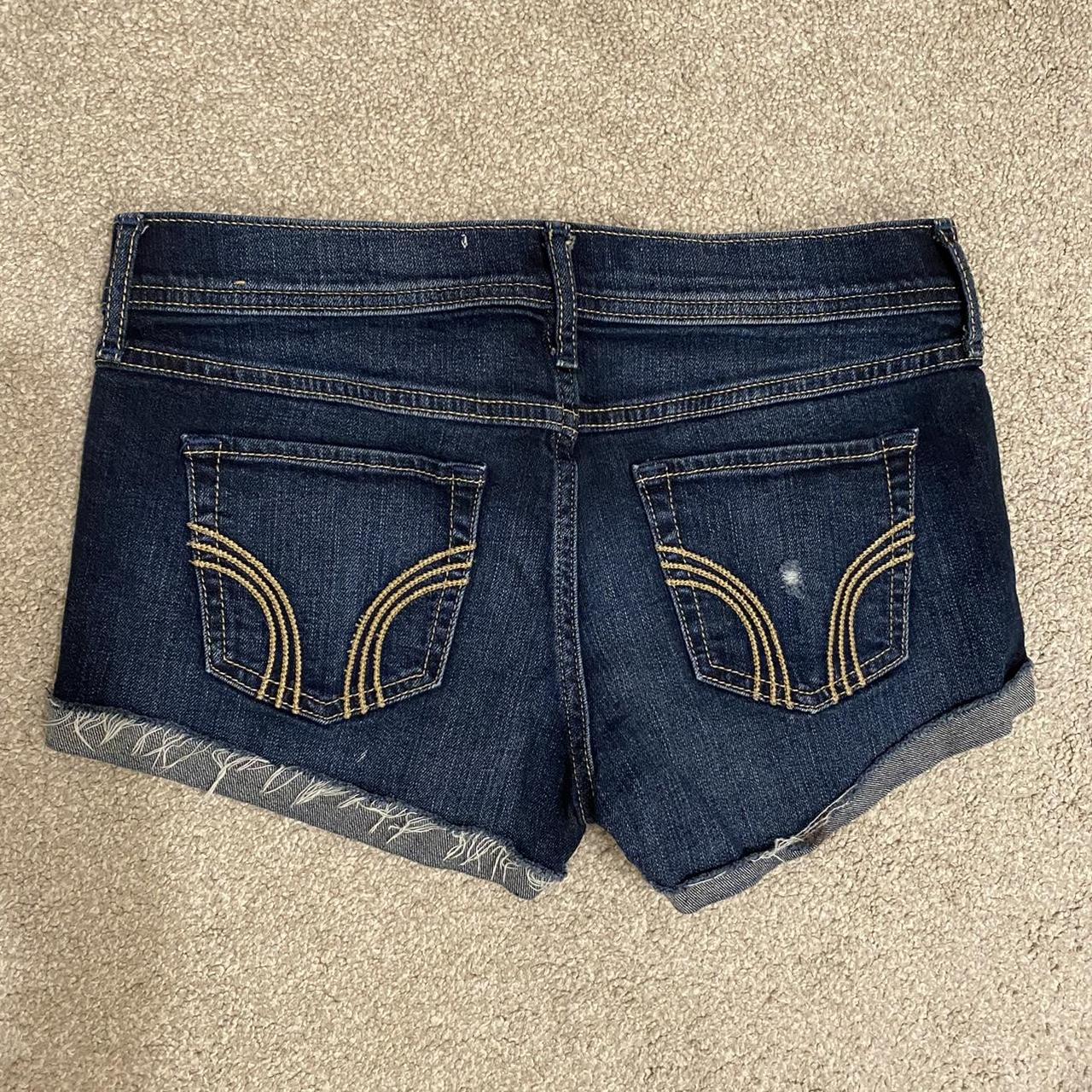 Hollister Low Rise Denim Jeans Short Shorts Womans Size 0 W24