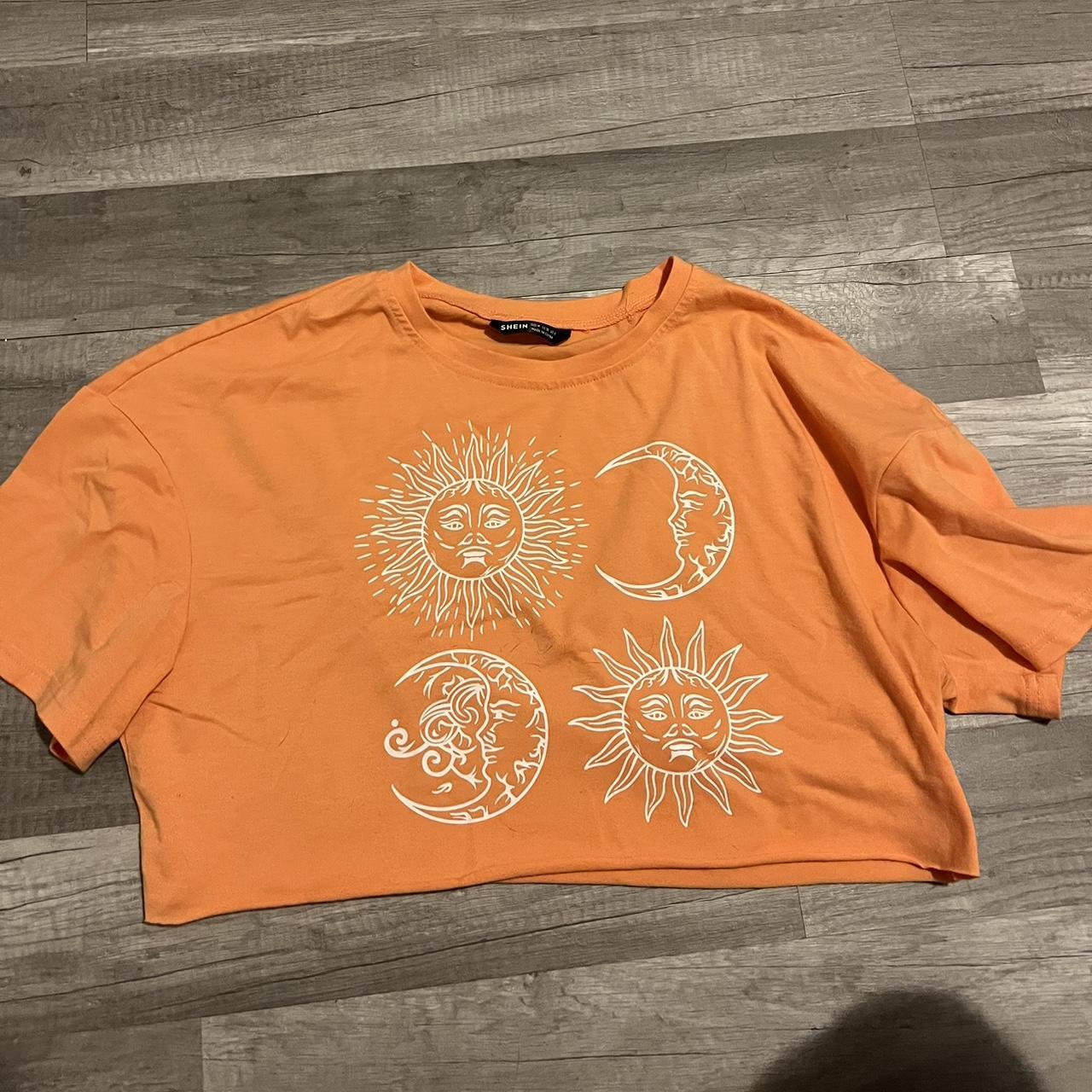 SHEIN Women's Orange Crop-top | Depop