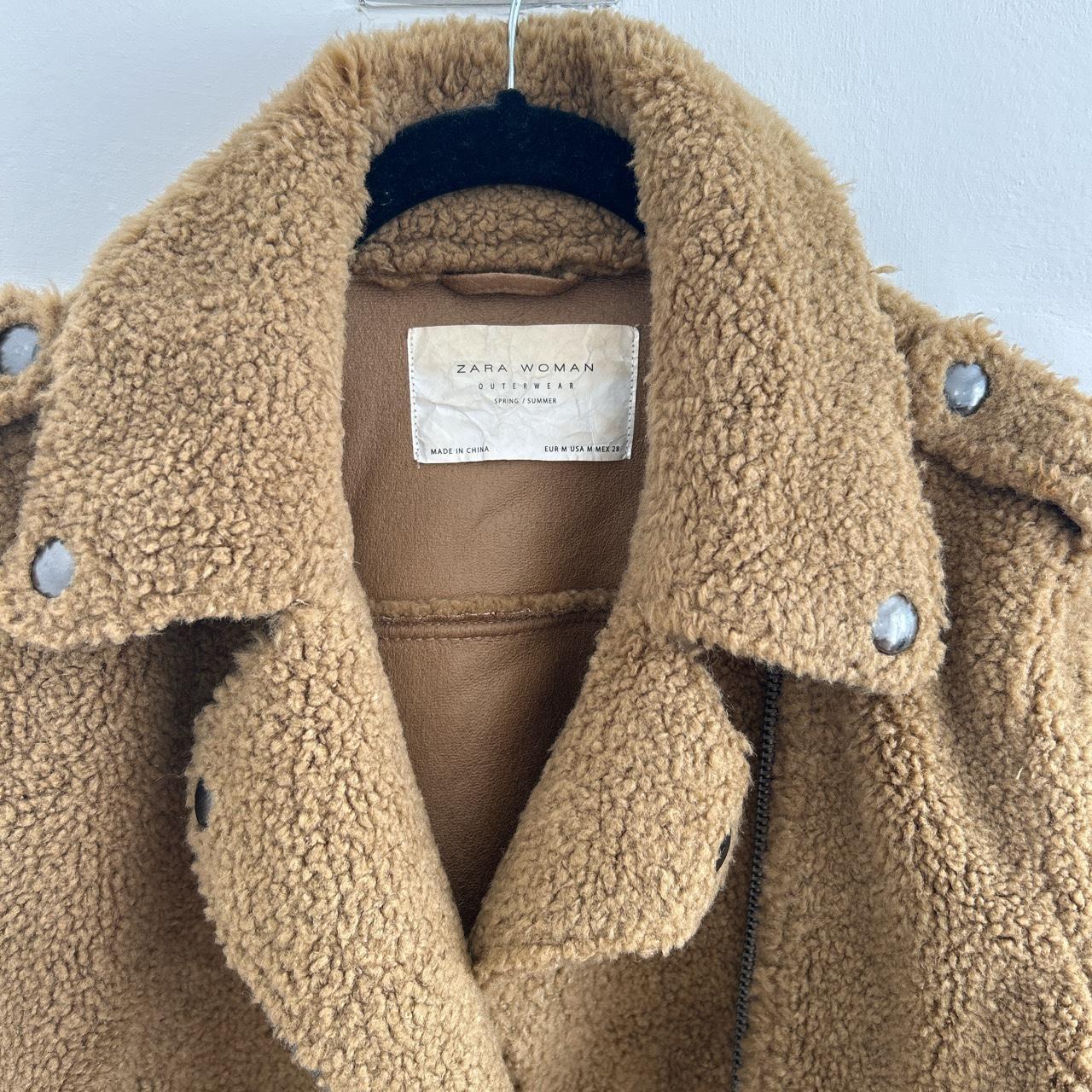 Zara aviator style sherpa Perfect Depop