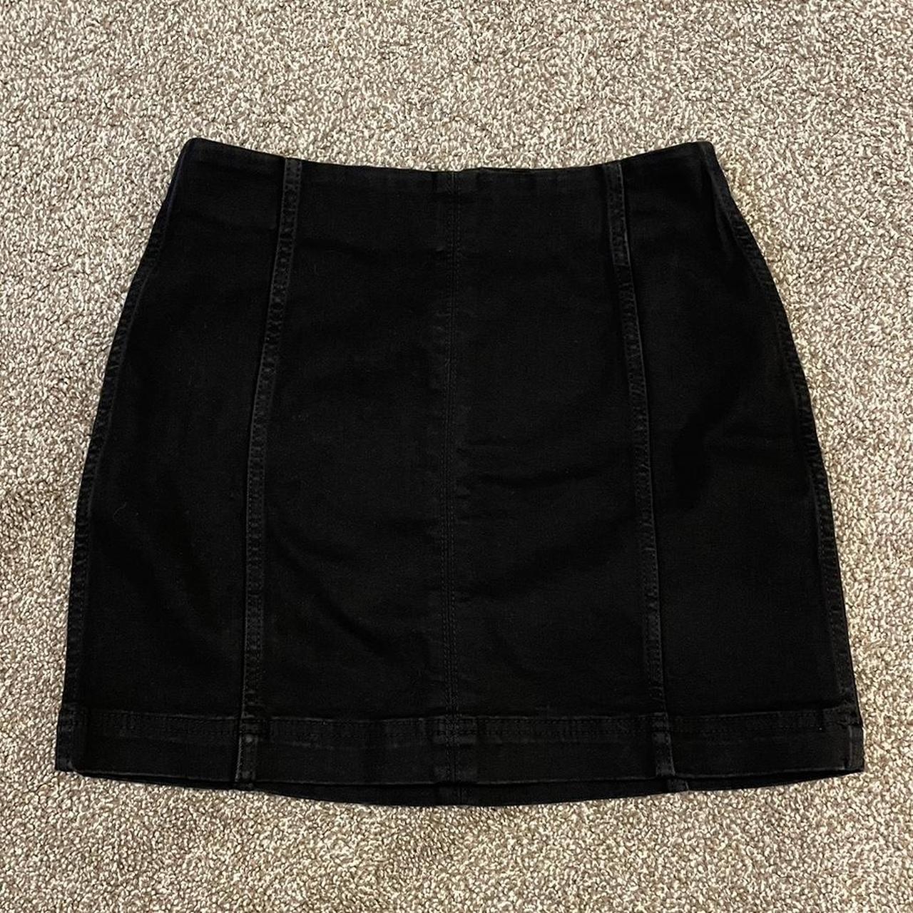 Wild Fable High Waisted Black Mini Skirt Size: S No... - Depop