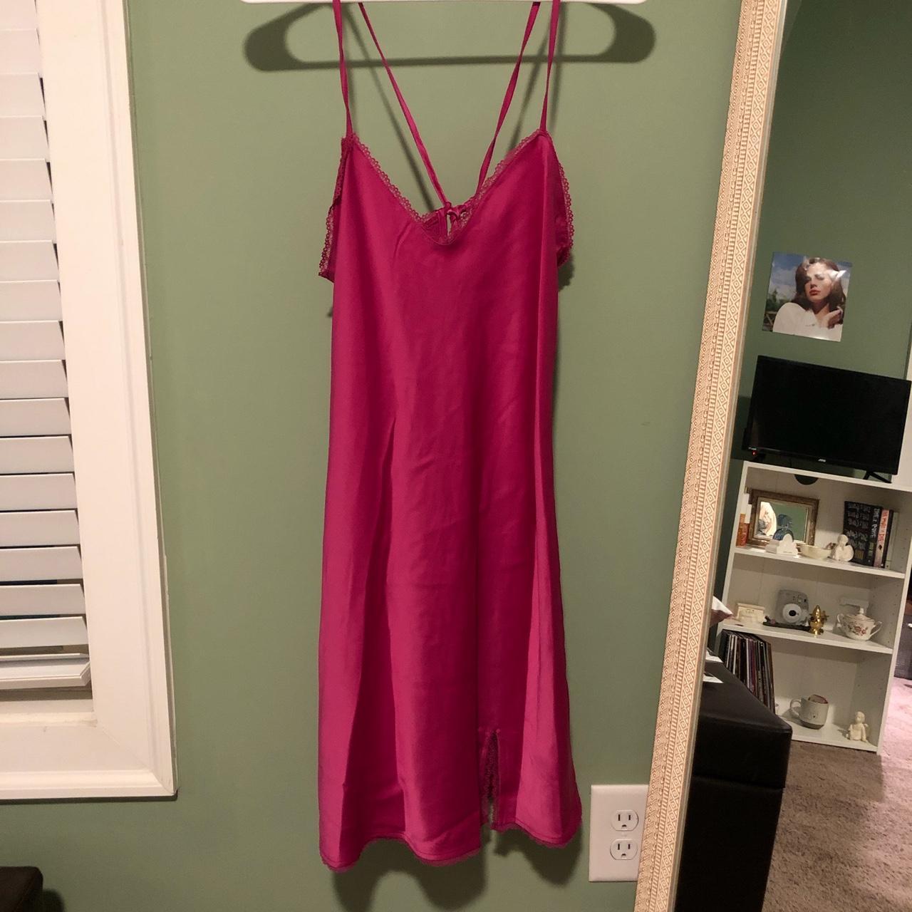 Pink slip dress