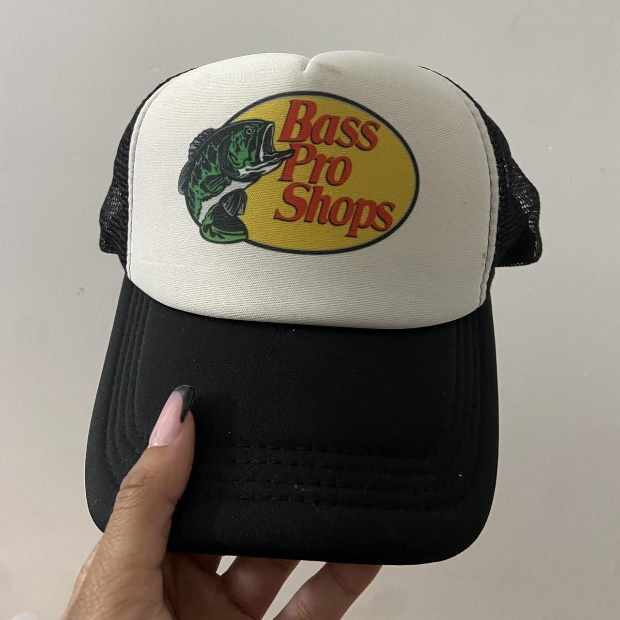 Vintage trucker hat mesh cap MC sporting goods bass - Depop