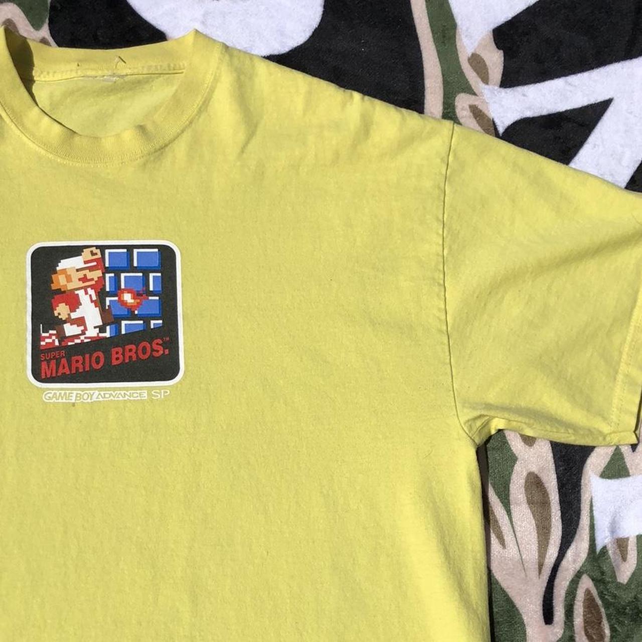 VINTAGE (1988) NINTENDO SUPER MARIO BROS 2 CLUB T-SHIRT - YELLOW - LG -  RARE