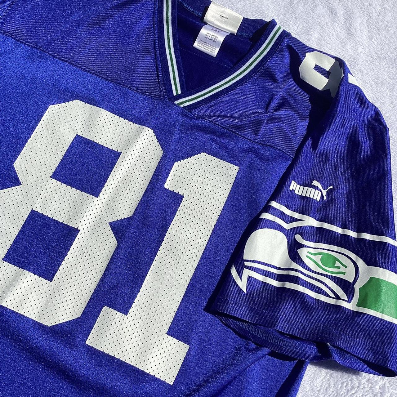 Vintage Puma KOREN ROBINSON No. 81 SEATTLE SEAHAWKS (Size LG) Football  Jersey