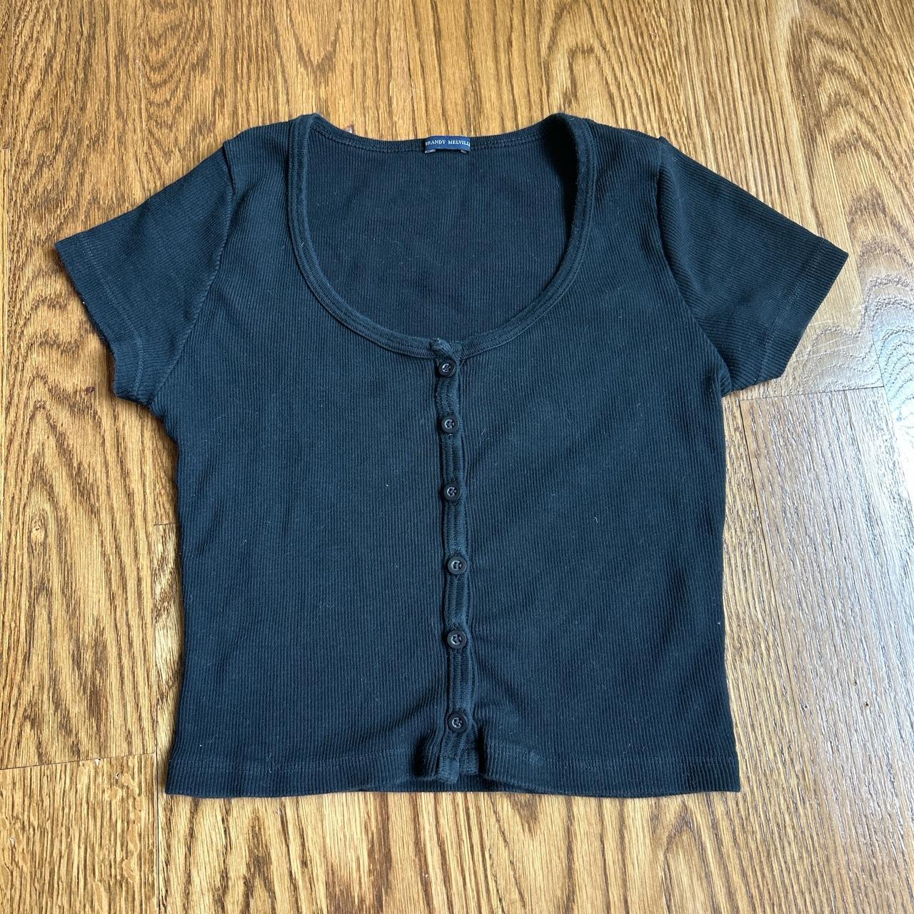 Black brandy Melville button up top!! It’s super... Depop