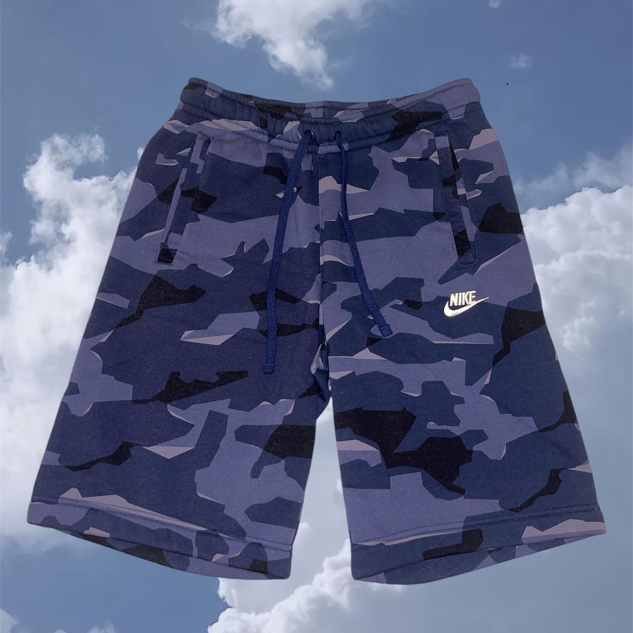 nike camo sweat shorts trendy long short look