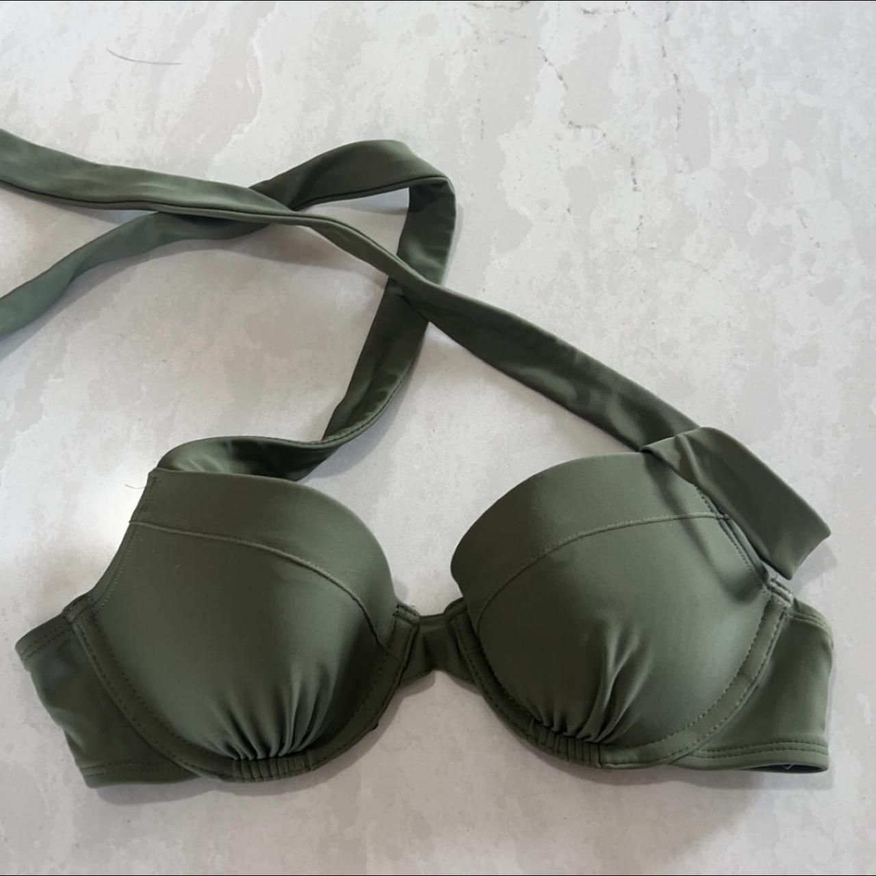 Olive green swimsuit top outlet