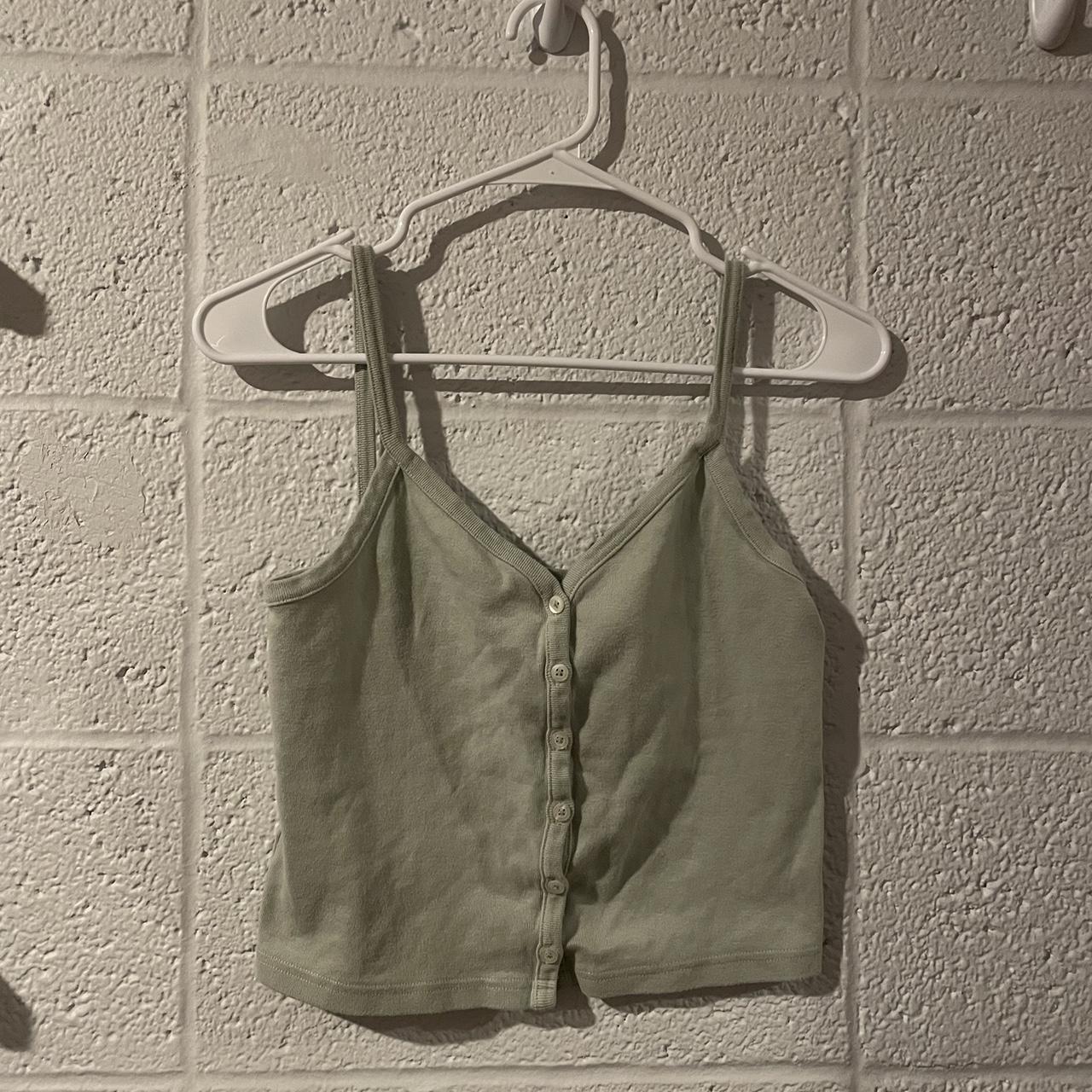 Brandy Melville Women's Green Vest Depop