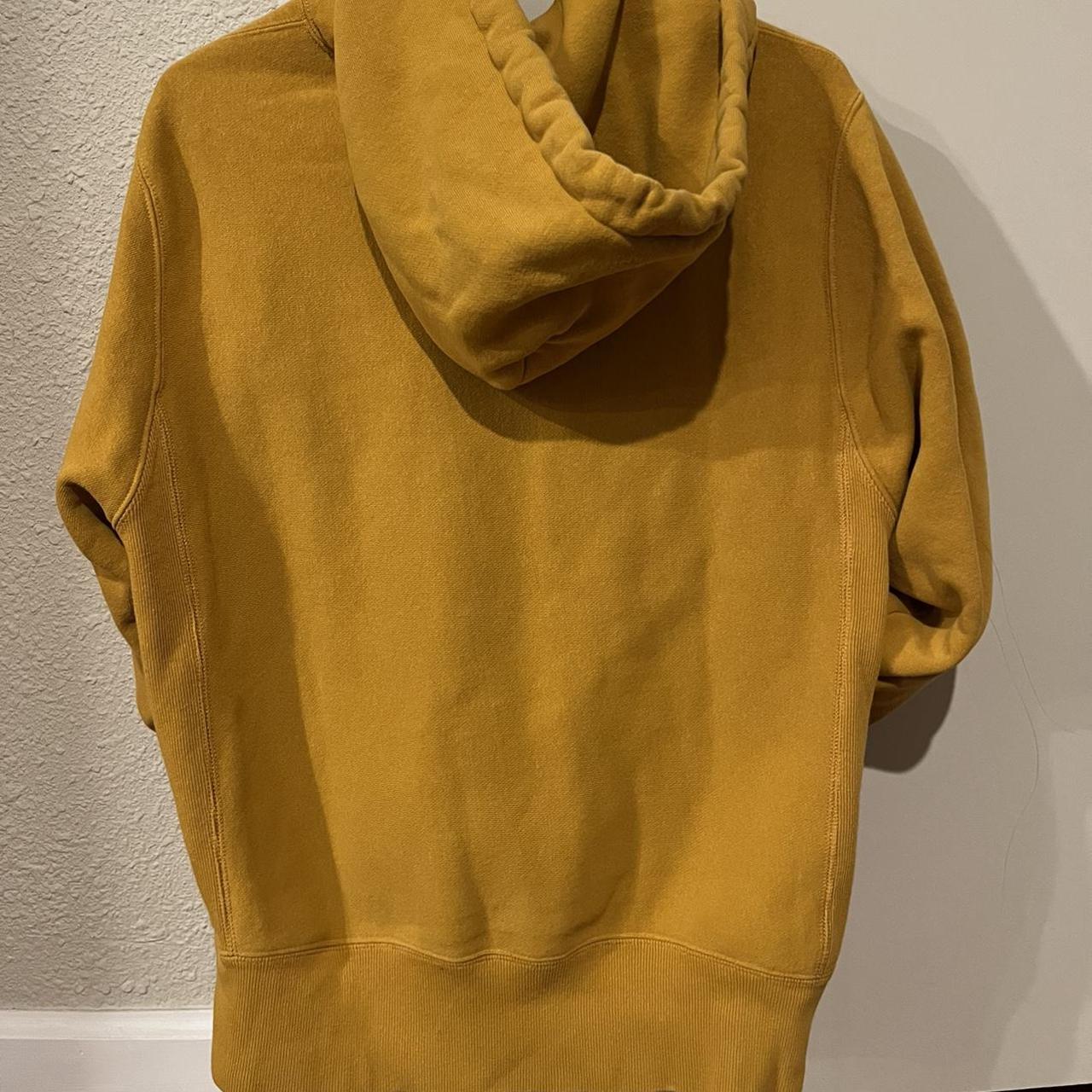 CHAMPION: OVERSIZED MUSTARD HOODIE Size: Men’s... - Depop