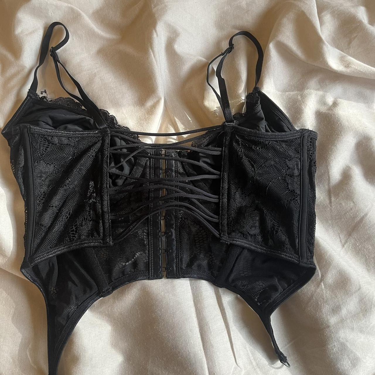 Glassons Black Corset Top Worn Few Times But Good Depop