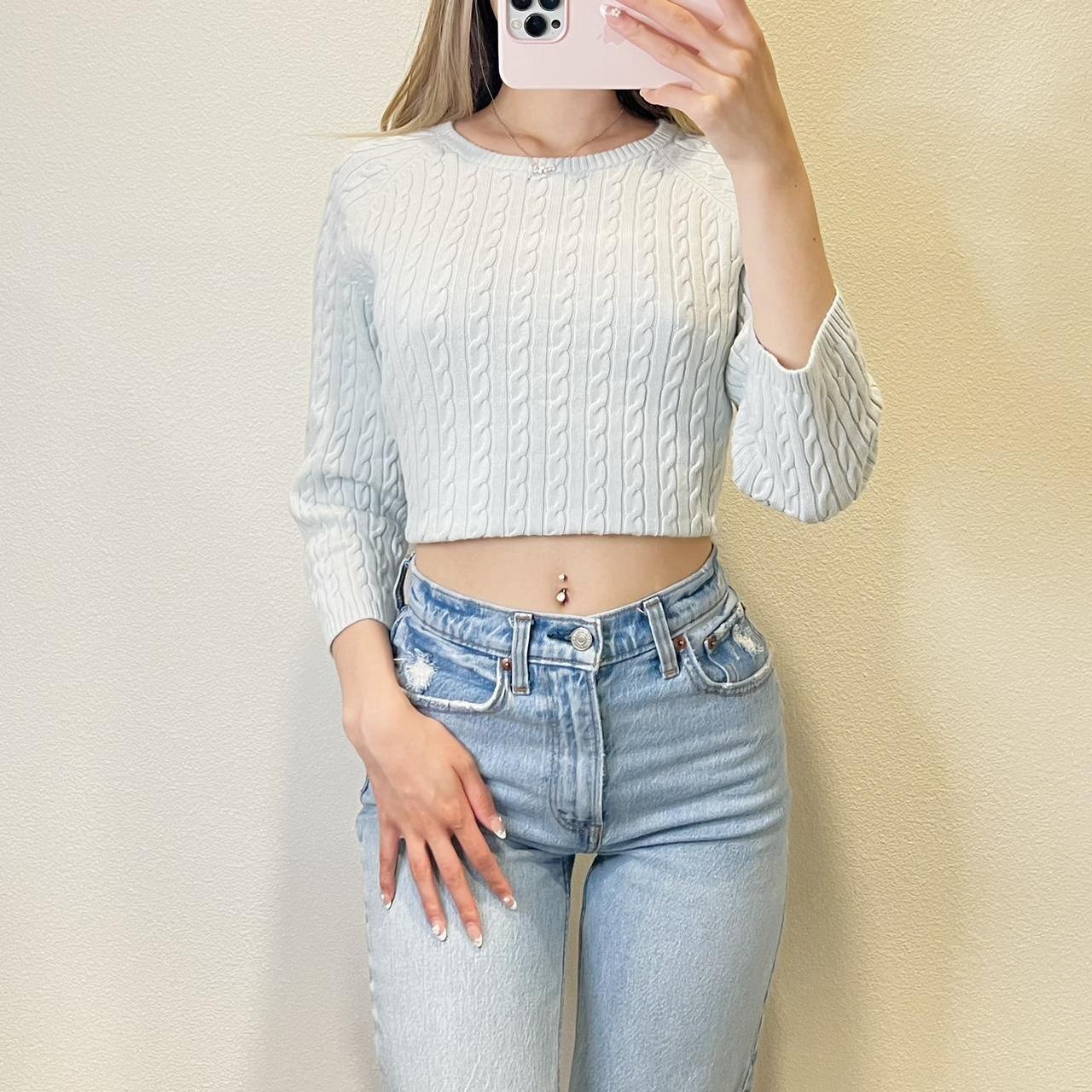 Tommy Hilfiger Cable Knit Sweater Basic - Depop