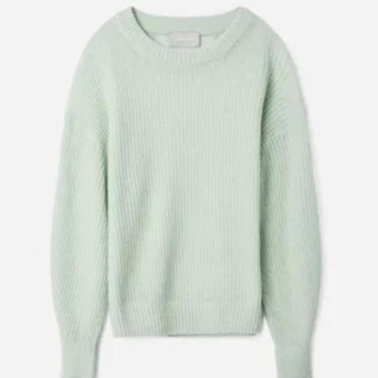 Everlane Alpaca Blend Crewneck Light Green Knit outlet Sweater