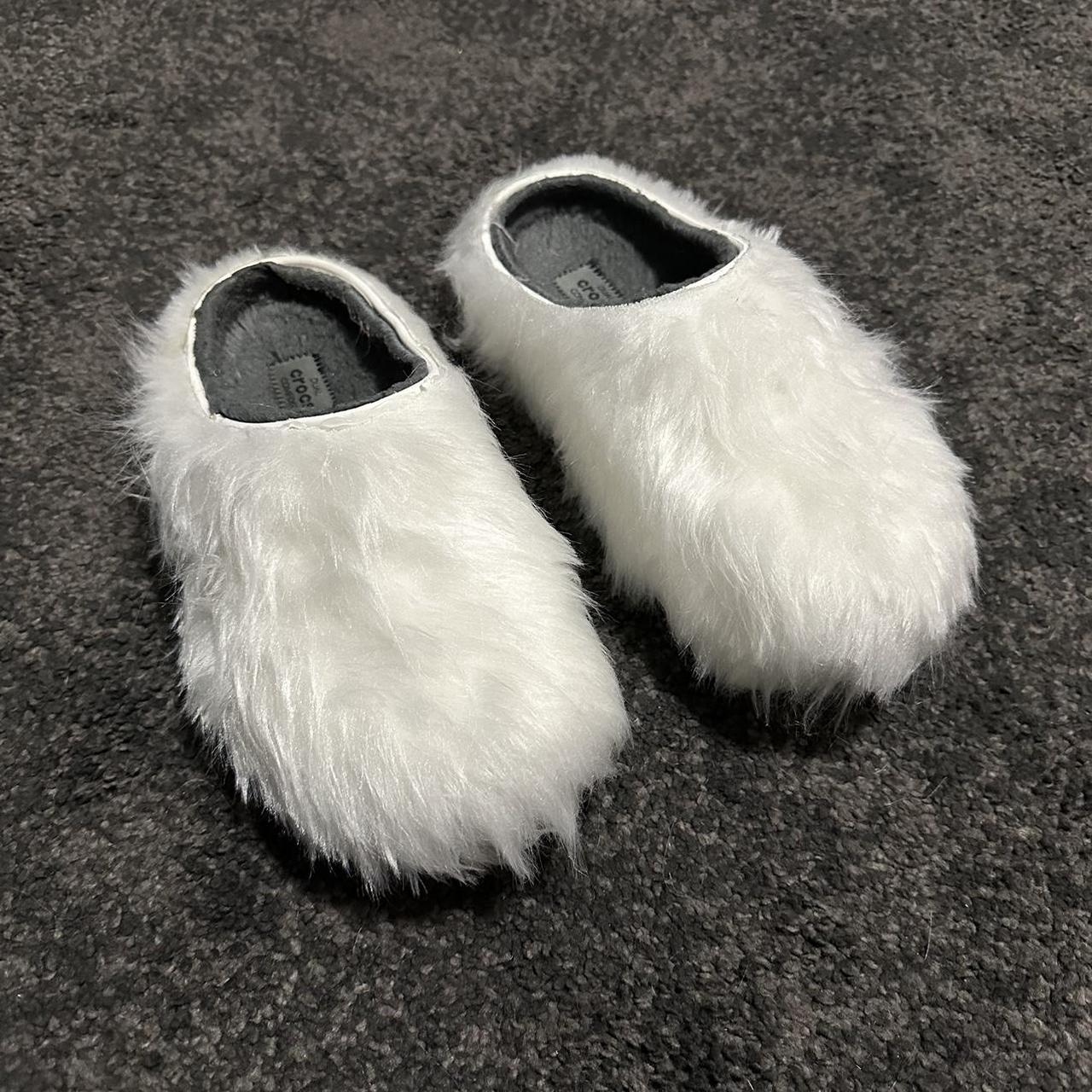 Custom Fur Crocs (Made to order) Can make with black... - Depop