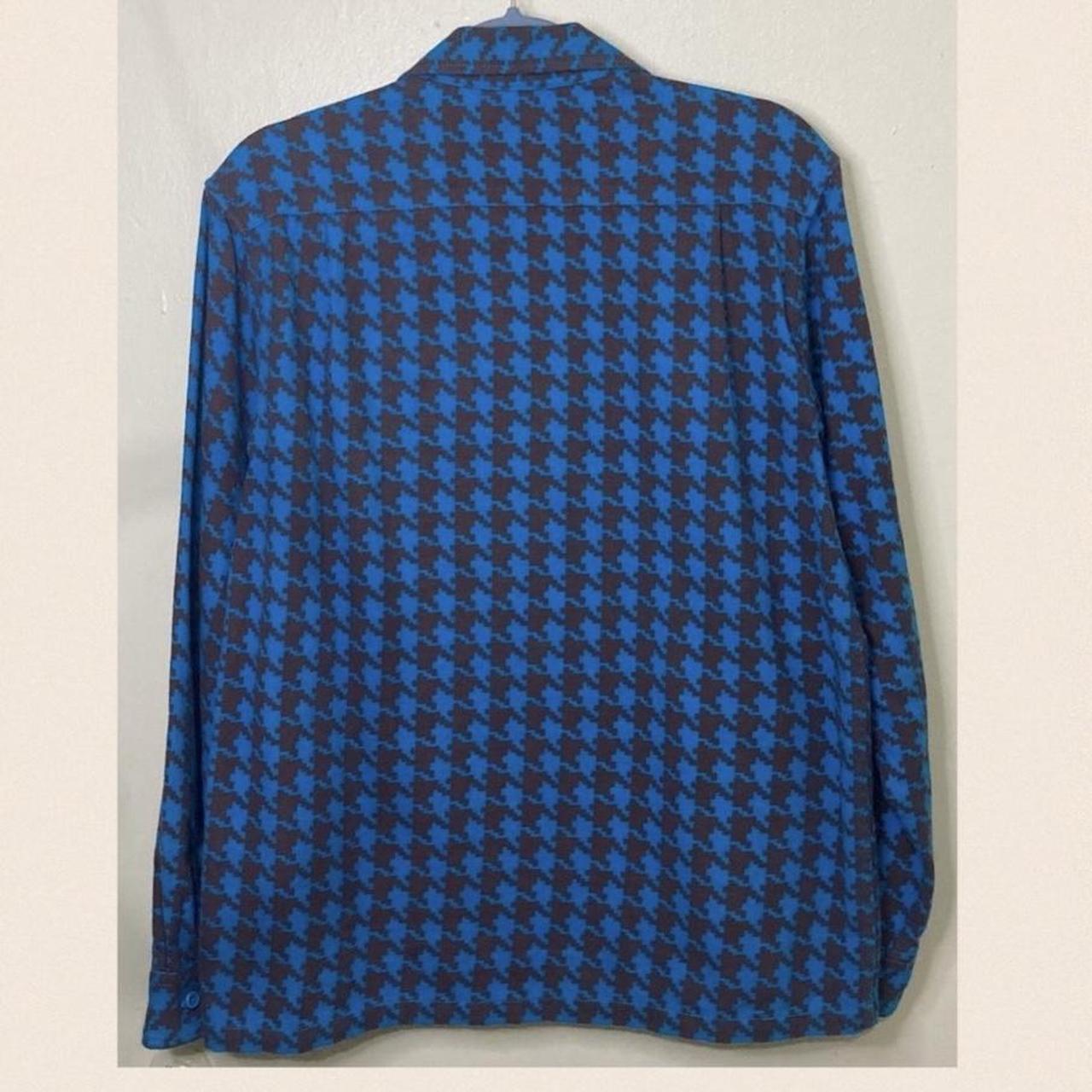 Supreme houndstooth zip up flannel shirt Features 2... - Depop