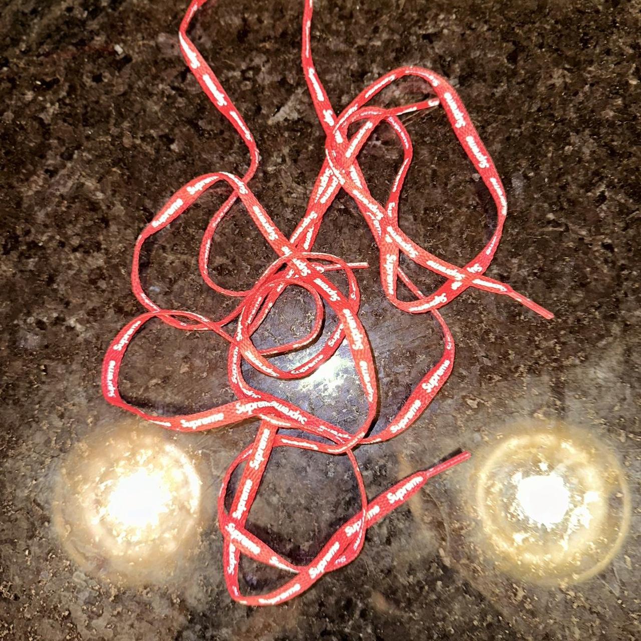 supreme af1 with red laces