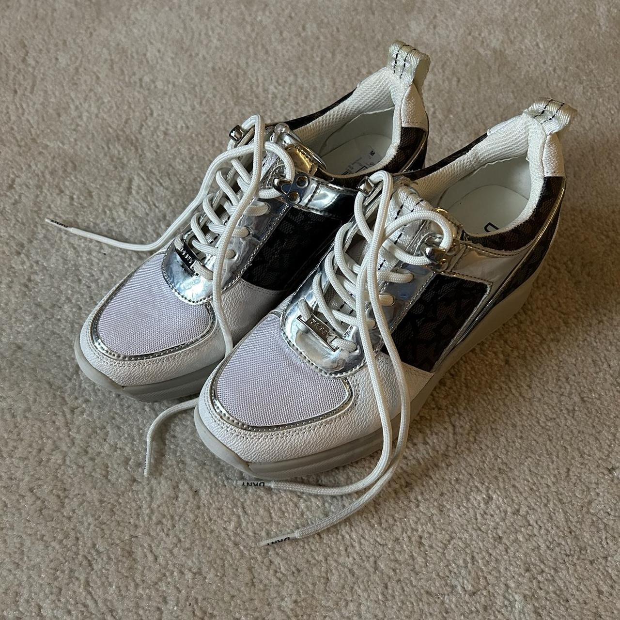 Dkny silver sales sneakers