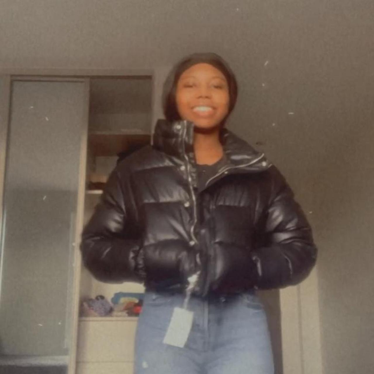 Leather Puffer Bershka Black Puffer Bershka Women's Faux Leather