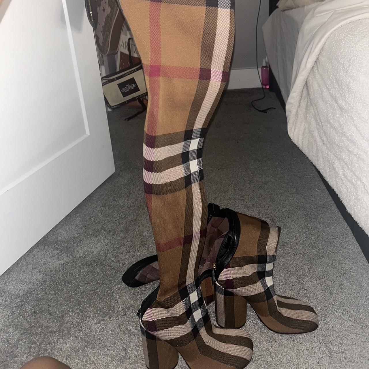 burberry thigh high boots