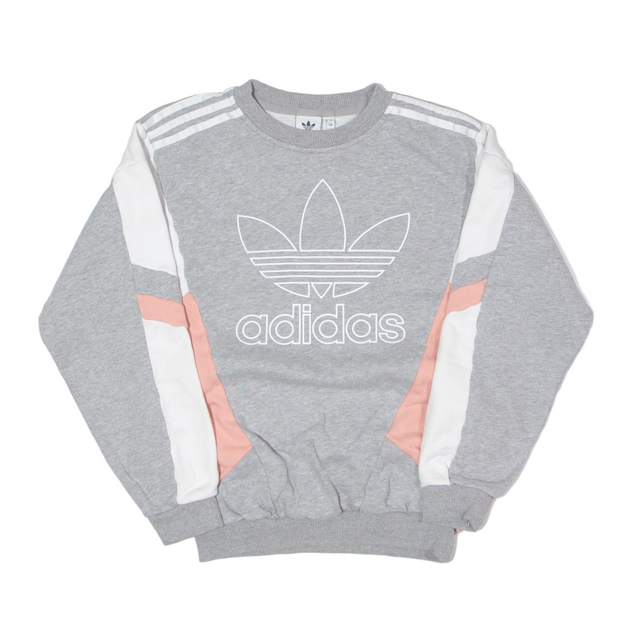 Adidas gray relaxed fit sweatshirt Uk 4 oversized