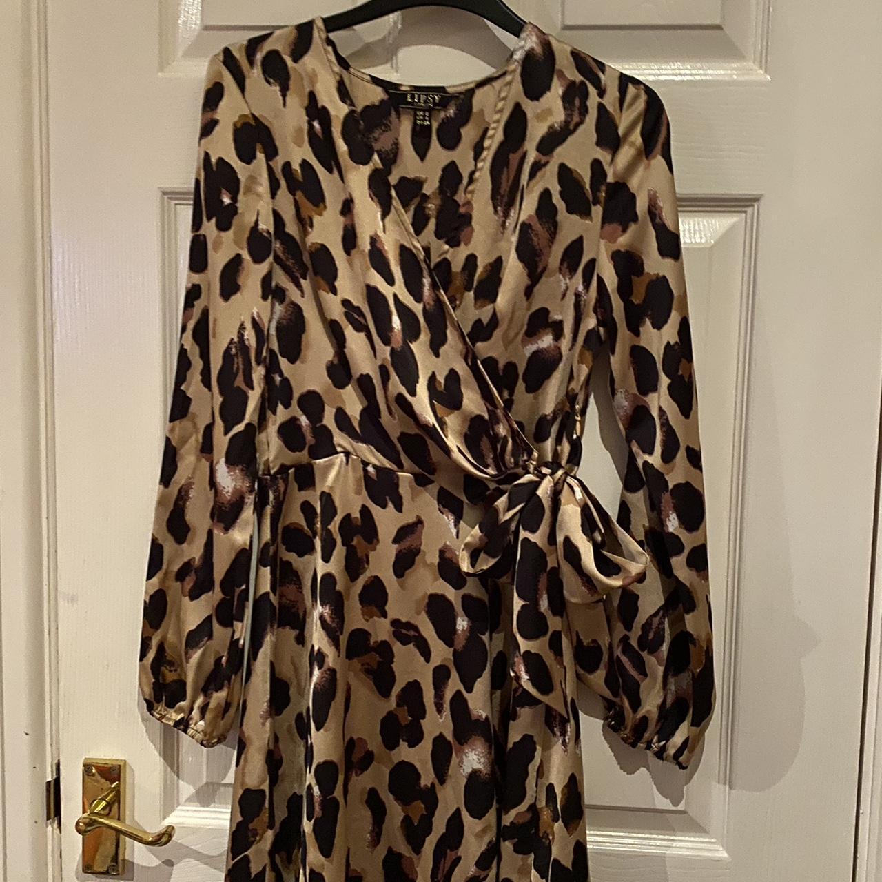 Lipsy leopard 2024 print wrap dress