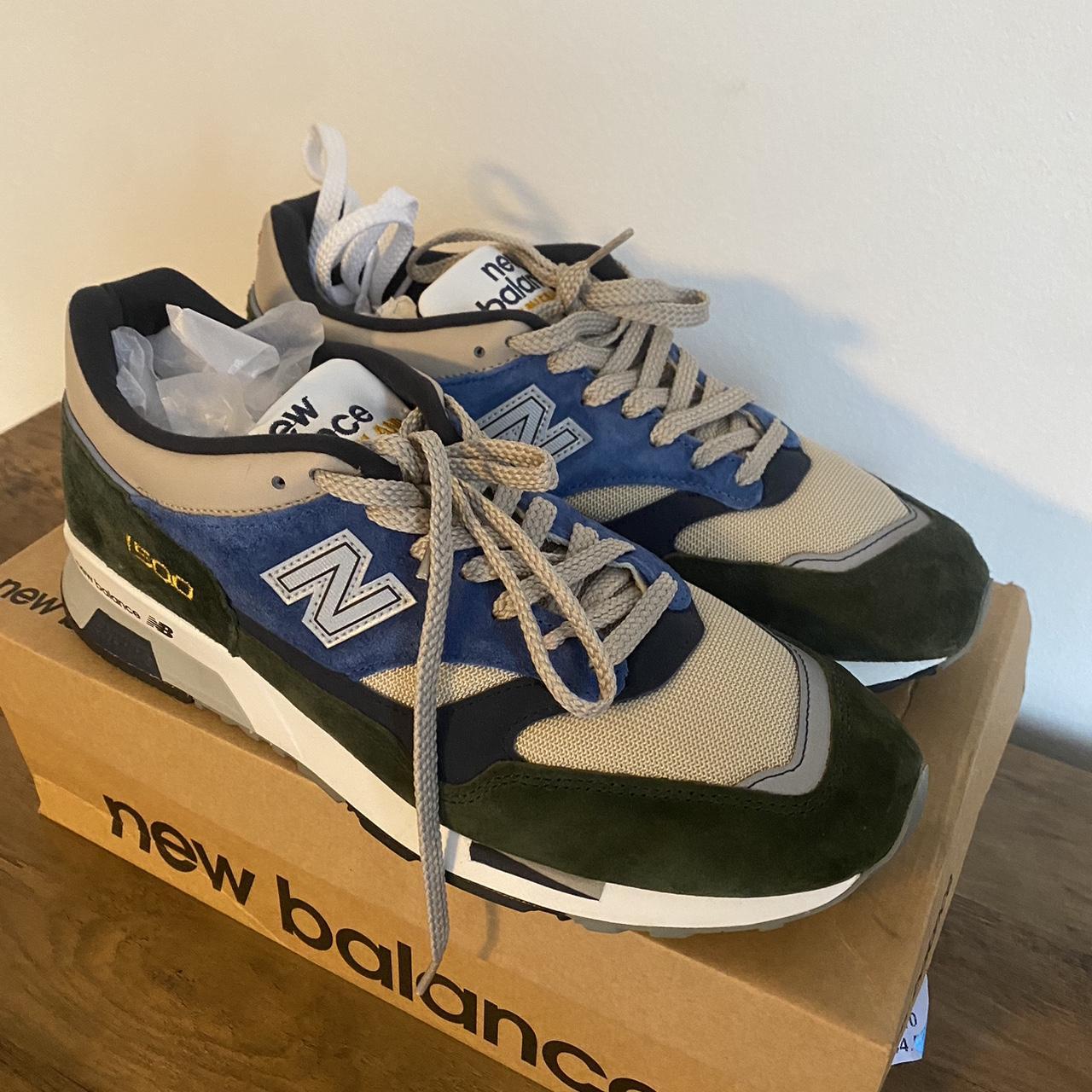 New Balance 1500 Khaki Blue Green カーキ ブルー New Balance - 1500 - Blue/Green/Cream - Size 9 - Made in