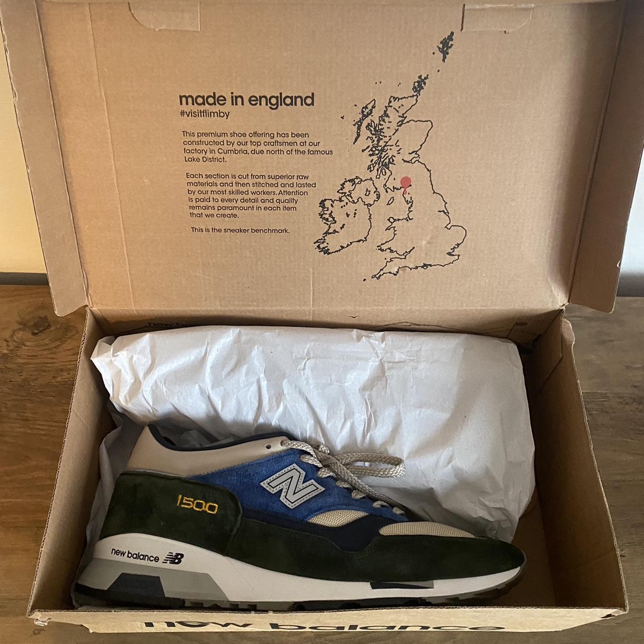 New Balance 1500 Khaki Blue Green カーキ ブルー New Balance - 1500 - Blue/Green/Cream - Size 9 - Made in